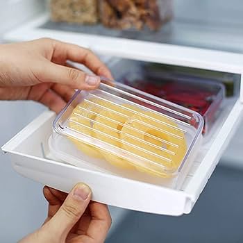 Amazon｜冷蔵庫ジップロックバッグ収納ラック、格納式スライド